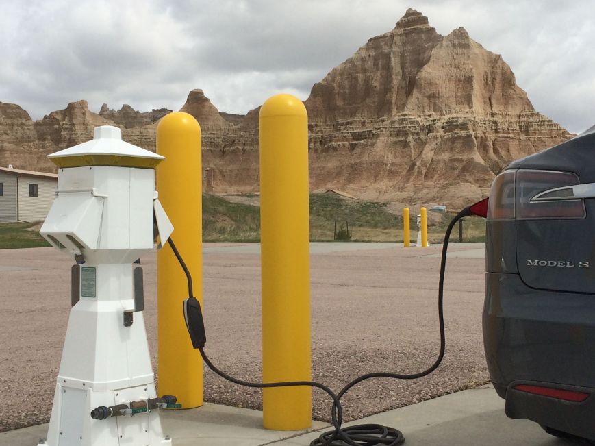 First Charging in a RV facility in Badlands National Park