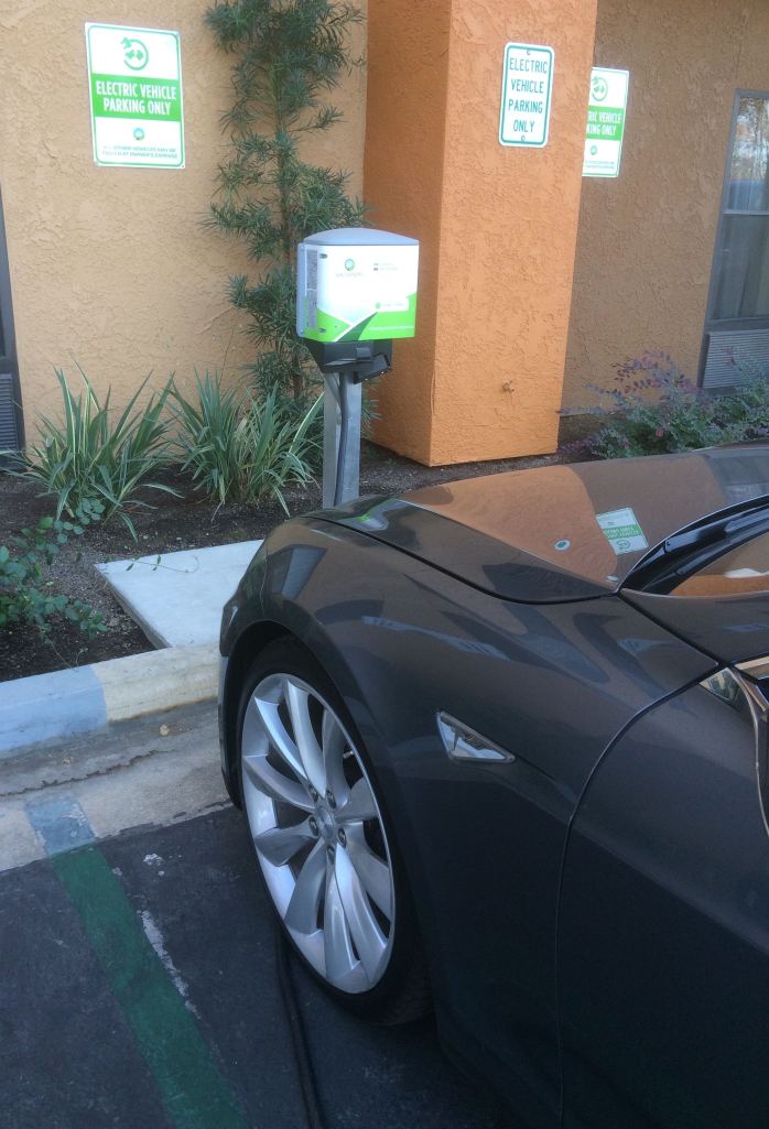 Happily Charging at the Best Western Plus Fresno  Airport Hotel